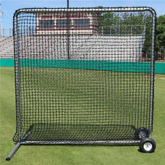 Cimarron Sports CMHW-7x784PFieldNFW 7 x 7 ft. No.84 Premier Fielder Net & Frame with Wheels