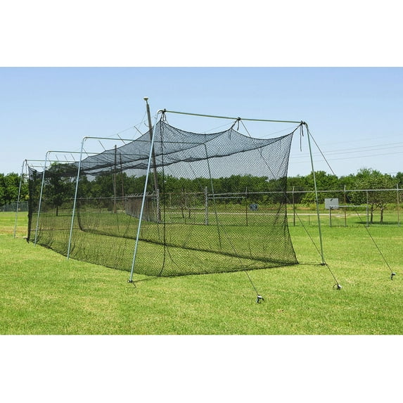 Cimarron Sports Steel Batting Cage Net and Frame Twisted Poly, 30' x 12' x 10'