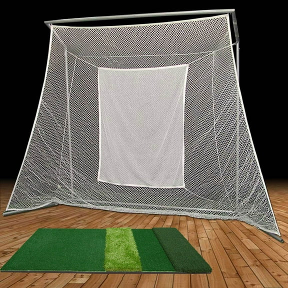 Cimarronsports Swing Master Golf Net & Frame & 4x6 Ultimate Golf Mat