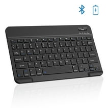 Cimetech Bluetooth Keyboard, Ultra-Slim Wireless Keyboard Quiet Portable Design with Built-in Rechargeable Battery for IOS, Mac, iPad, Windows and Android 3.0 and Above OS Black