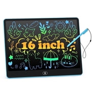 Cimetech LCD Writing Tablet, 16 inch Reusable Drawing Pad for Kids, Colorful Screen Drawing Tablet Doodle Board w/ Stylus Pen, Toy for 3+ Years Old Girls Boys, Gift for Kids and Adults, Blue