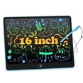 thumbnail image 1 of Cimetech LCD Writing Tablet, 16 inch Reusable Drawing Pad for Kids, Colorful Screen Drawing Tablet Doodle Board w/ Stylus Pen, Toy for 3+ Years Old Girls Boys, Gift for Kids and Adults, Blue, 1 of 8