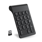 لوحة أرقام لاسلكية من cimetech، لوحة مفاتيح رقمية 2.4 جيجا بايت مع مستقبل USB، 18 مفتاحًا، ملحقات لوحة مفاتيح محاسبة مالية صغيرة محمولة لنظام التشغيل Windows، والكمبيوتر المحمول، والكمبيوتر الدفتري، وسطح المكتب، وSurface Pro، والكمبيوتر الشخصي