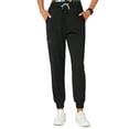 thumbnail image 1 of Cimmuovere High Waist Slim Fit Uniform -Multiple Pockets For Workwear- Slim Fit Breathable Scrub Trousers - Side Zip Pockets With Zip Storage - Elastic Cuffs/Ankles Sizes XS-L, 1 of 10