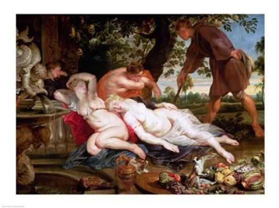 Cimon and Iphigenia 1617 Canvas Art - Peter Paul Rubens (24 x 18)