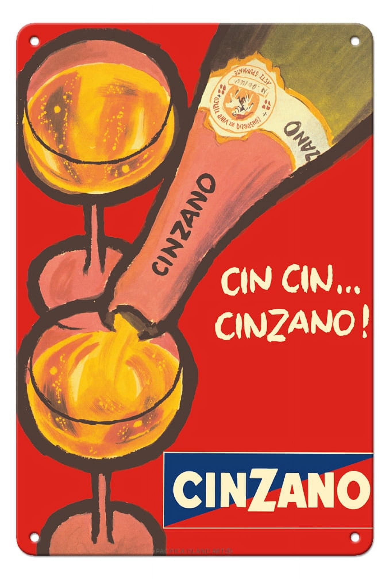 Cin Cin Cinzano Asti Spumante Italian Sparkling Wine Vintage