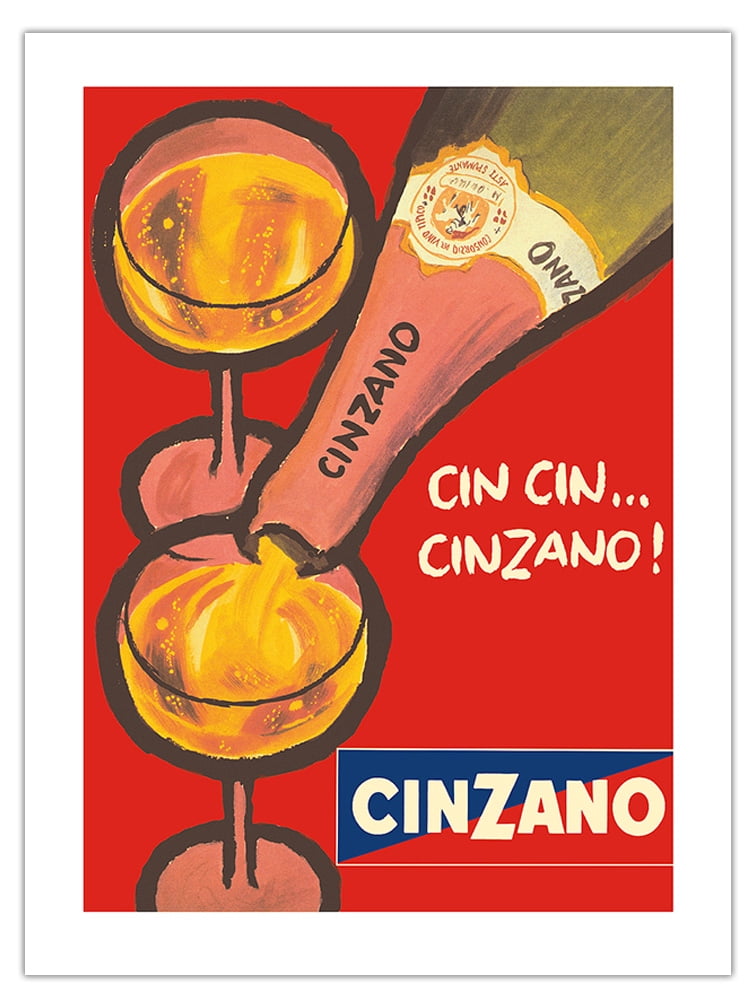 Cin Cin Cinzano Asti Spumante Italian Sparkling Wine Vintage