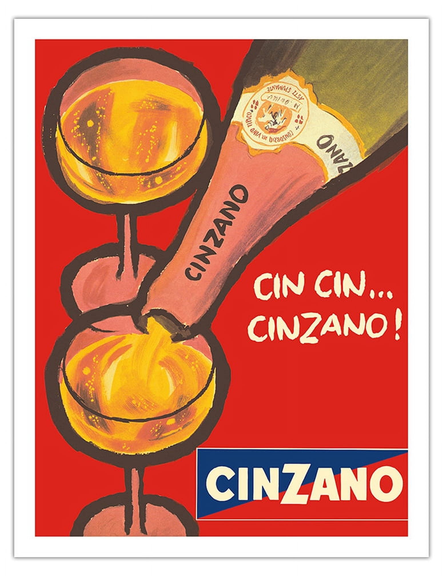 Cin Cin Cinzano Asti Spumante Italian Sparkling Wine Vintage