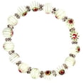 thumbnail image 1 of CinCin Flex Bracelet with Flowers - White - (Murano Glass and Zirconium Crystals), 1 of 1