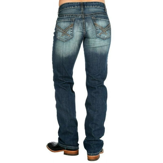 Cinch Apparel Womens Ada Mid Rise Relaxed Jean 15 X XL Indigo