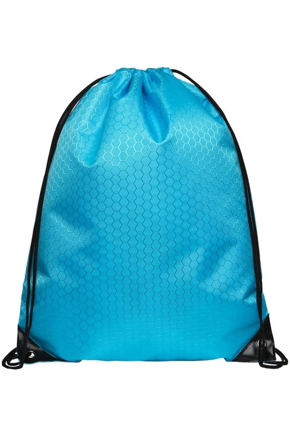 Cinch Bags Drawstring Backpack Not See-through Pull String Bag-Football Pattern