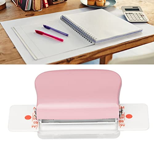 Cinch Book Binding, Coil Binding Machine, Manual Binding Machine, Mini Spiral Binding, Manual Binding Machines Multipurpose 6 Holes Cinch Book Binding Machine for Home Office(Pink), Manual bindin