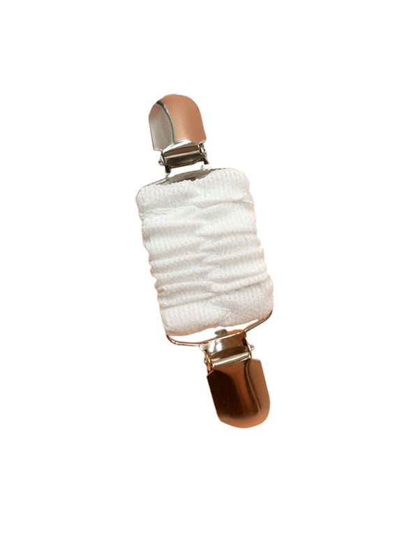 Cinch Clips for Dresses, Dress Tightener & Elastic Waist Cincher Clips, Adjustable Collar Clips for Tightening Clothes, Suitable for Cardigan, Shirt, Vest, Jacket, Hold Garments Securely,White
