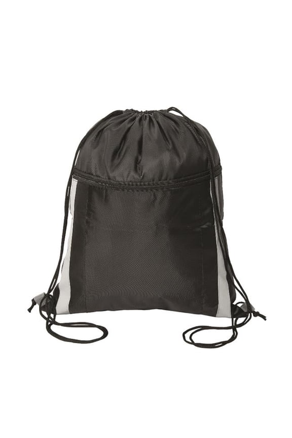 Cinch Dazzler Reflective Drawstring Bag - Black
