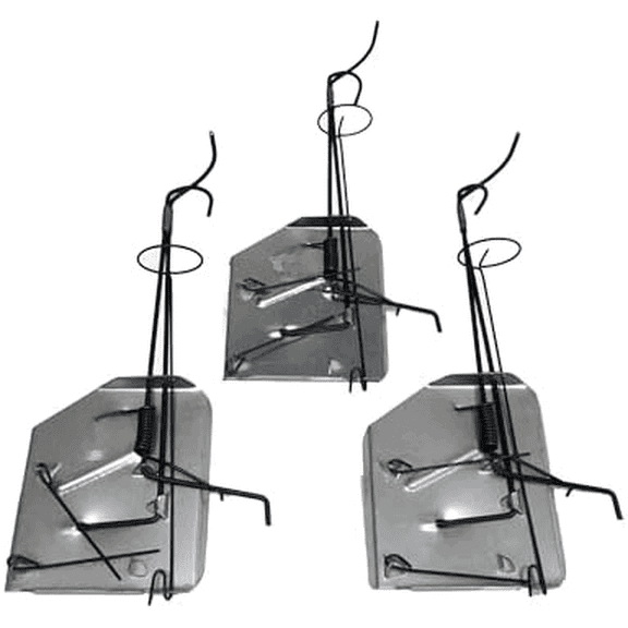 Cinch Gopher Trap Kit Professional-Grade, Heavy-Duty Reusable Trap System for Mole and Small Rodents | Easy Set, No Chemicals, Ideal for Lawns, Gardens, and Farms | Made in USA (3 Medium)