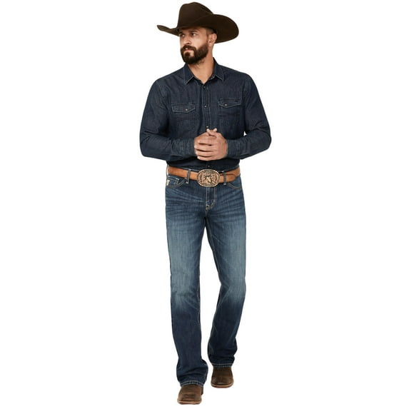 Cinch Ian Mid Rise Slim Bootcut - Mens Jeans - Mb58436001