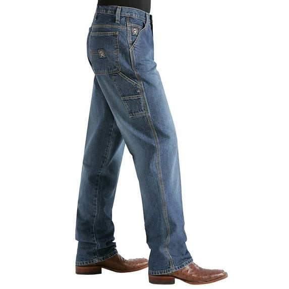 Cinch Men's Blue Label Tapered Loose Fit Jeans Vintage 42W x 34L  US