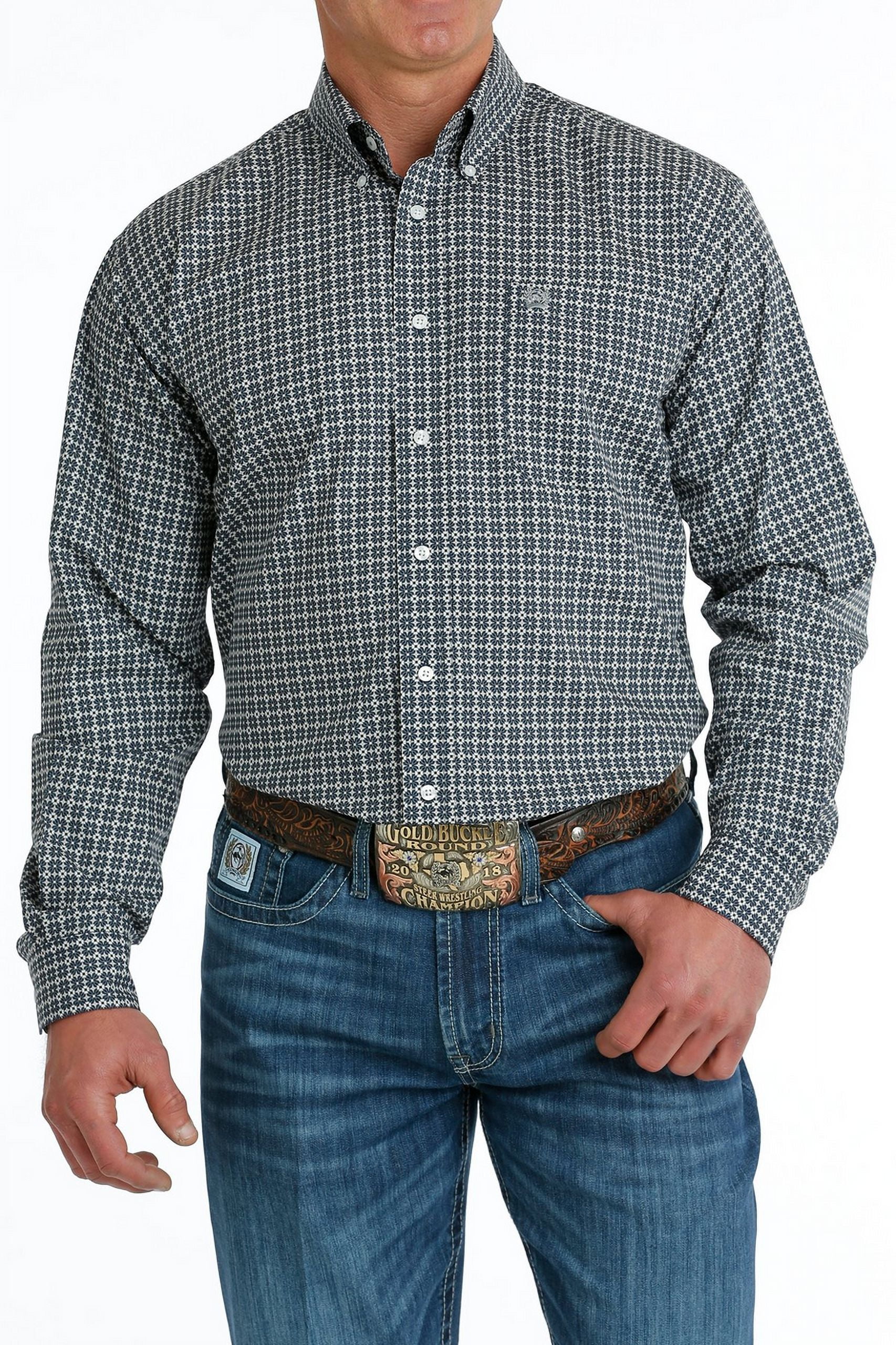 Cinch Men's Black Long Sleeve Button Shirt