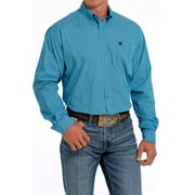 Cinch Men's Geo Print Long Sleeve Button-Down Western Shirt Turquoise X-Small