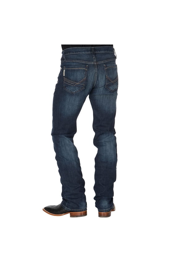Cinch Men's Ian Performance Denim Slim Fit Boot Cut Jeans MB65436001