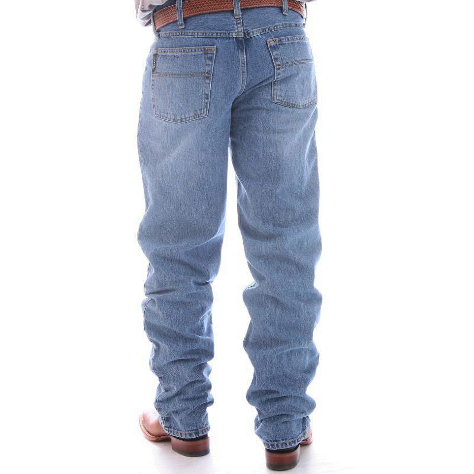 Cinch Men's Relaxed Fit Black Label Jeans - Midstone Wash, 44W X 34L