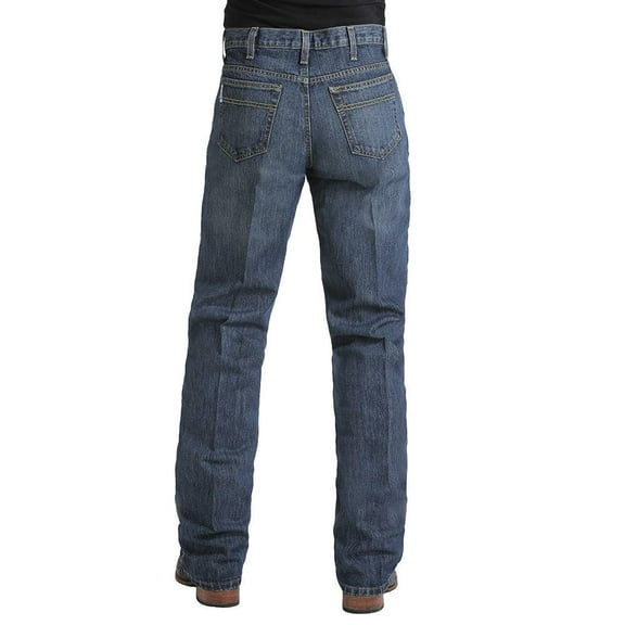 Cinch Men's Jeans White Label Relaxed Fit Denim Dark Stonewash Dark Stone 40W x 34L  US