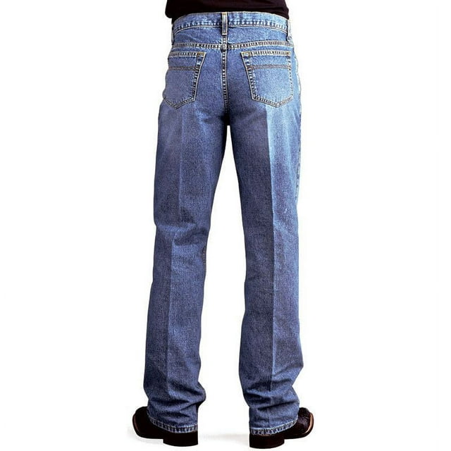 Cinch Men's Jeans White Label Relaxed Fit Medium Stonewash Light Stone 36W x 36L  US