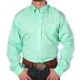 thumbnail image 1 of Cinch Mens Long Sleeve Mint Green Button Down Shirt, 1 of 5