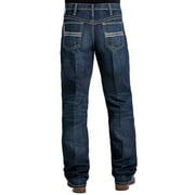 Cinch Mens White Label Performance Dark Relaxed Straight Stretch Denim Jeans Indigo 30W x 34L US