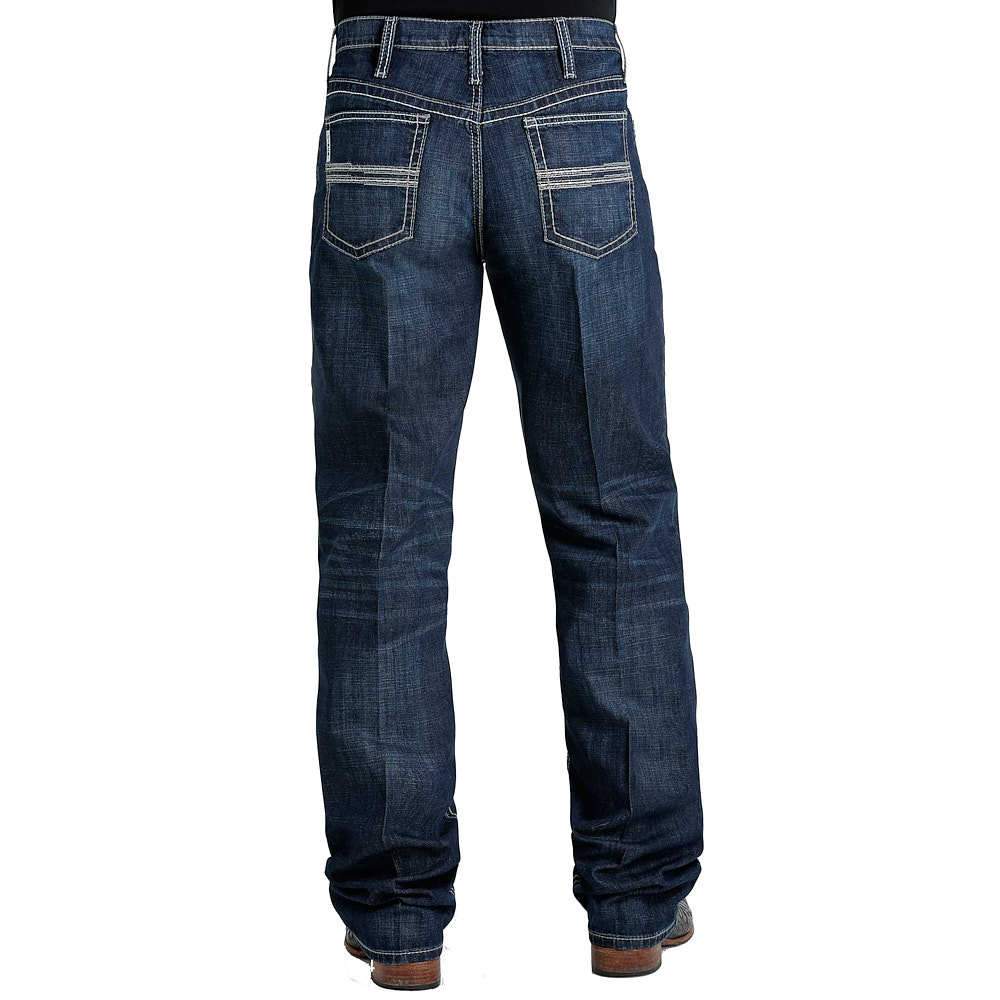 Cinch Men's White Label Performance Dark Relaxed Straight Stretch Denim Jeans Indigo 34W x 36L  US - image 1 of 3
