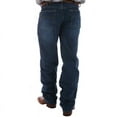 thumbnail image 1 of Cinch Mens Black Label Relaxed Fit Dark Stonewash Jeans 35W x 38L Dark Stone Blast, 1 of 4