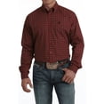 thumbnail image 1 of Cinch Red & Black Geometric Print - Mens Shirt  - Mtw1105724, 1 of 4