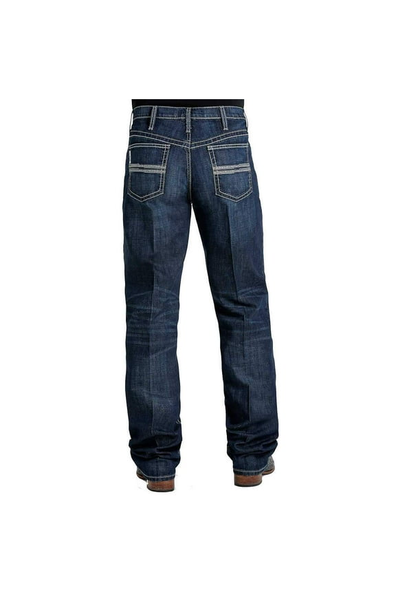 Cinch Western Denim Jeans Men White Label 40 x 30 Dark Wash MB92834039