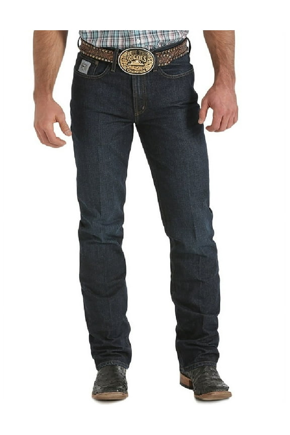 Cinch Western Denim Jeans Mens Silver Label 27 x 38 Dark MB98034002