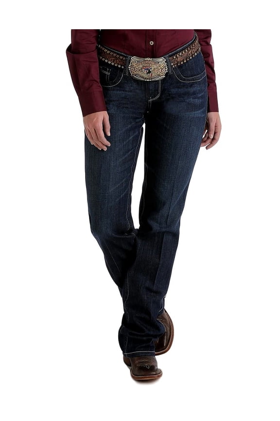 Cinch Western Denim Jeans Women Ada 13 Short Dark Wash MJ80252072