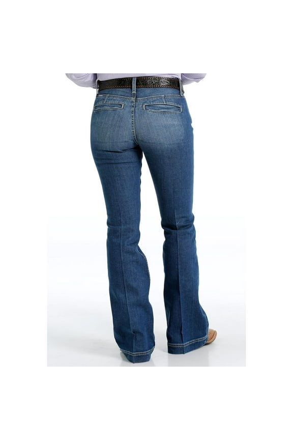 Cinch Western Jeans Women Lynden Slim Fit 9 X-Long Med Wash MJ81454085