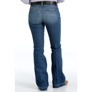 Women's Cinch Jeans, Lynden Trouser, Dark Wash, Flat Pocket