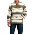 thumbnail image 1 of Cinch Western Sweatshirt Mens Stripe Polar Fleece 3XL Cream MWK1514026, 1 of 1