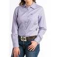thumbnail image 1 of Cinch Women's Printed Long Sleeve Shirt, Purple, X-Small, 1 of 3
