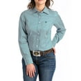 thumbnail image 1 of Cinch Womens  Women`s  Tencel Button Shirt XS Teal, 1 of 4