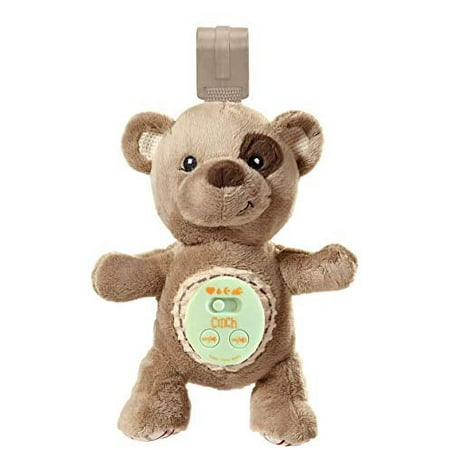 Cinch by dexbaby Plush Mini Bear - Sleep Aid Womb Sound Soother w/Playard and Crib Attachment