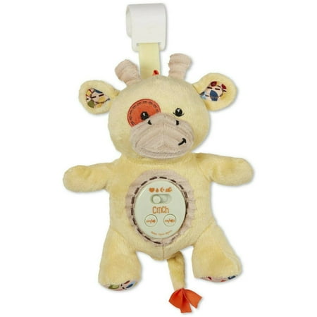 Cinch by dexbaby Plush Mini Giraffe - Sleep Aid Womb Sound Soother w/Playard and Crib Attachment