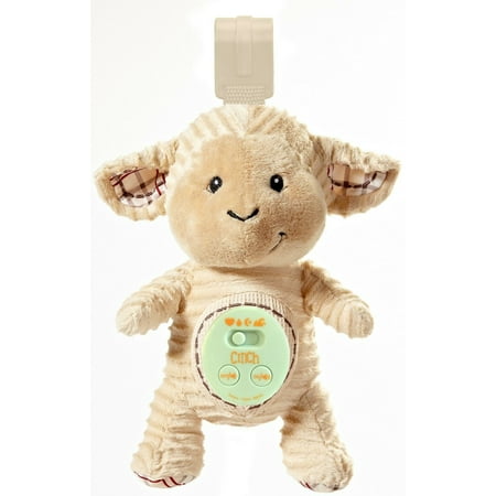 Cinch by dexbaby Plush Mini Lamb - Sleep Aid Womb Sound Soother w/Playard and Crib Attachment