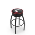 thumbnail image 1 of 30'' L8B1 - 4'' Cincinnati Cushion Seat with Black Wrinkle Base Swivel Bar Stool by Holland Bar Stool Company, 1 of 2