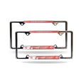 thumbnail image 1 of Cincinnati Baseball Reds 4 Corner EZ View Chrome Metal (Set of 2) License Plate Frames, 1 of 5