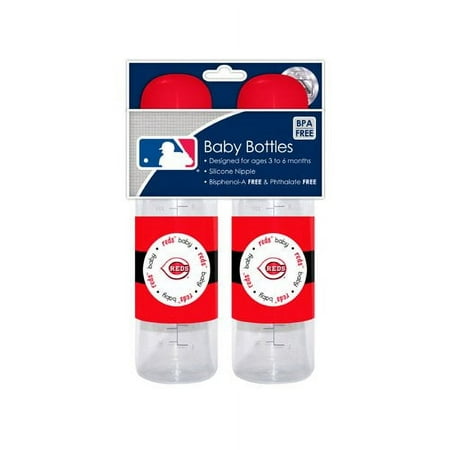 Cincinnati Baseball Reds Baby Infant Bottle (Set of 2)