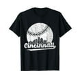 thumbnail image 1 of Cincinnati Baseball Throwback – Classic Retro Vintage T-Shirt, 1 of 5