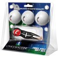 thumbnail image 1 of Cincinnati Bearcats 3-Pack Golf Ball Gift Set with Black Crosshair Divot Tool, 1 of 1