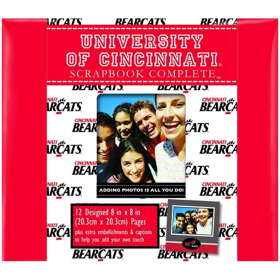 Cincinnati Bearcats 8" X 8" Complete Scrapbook Kit