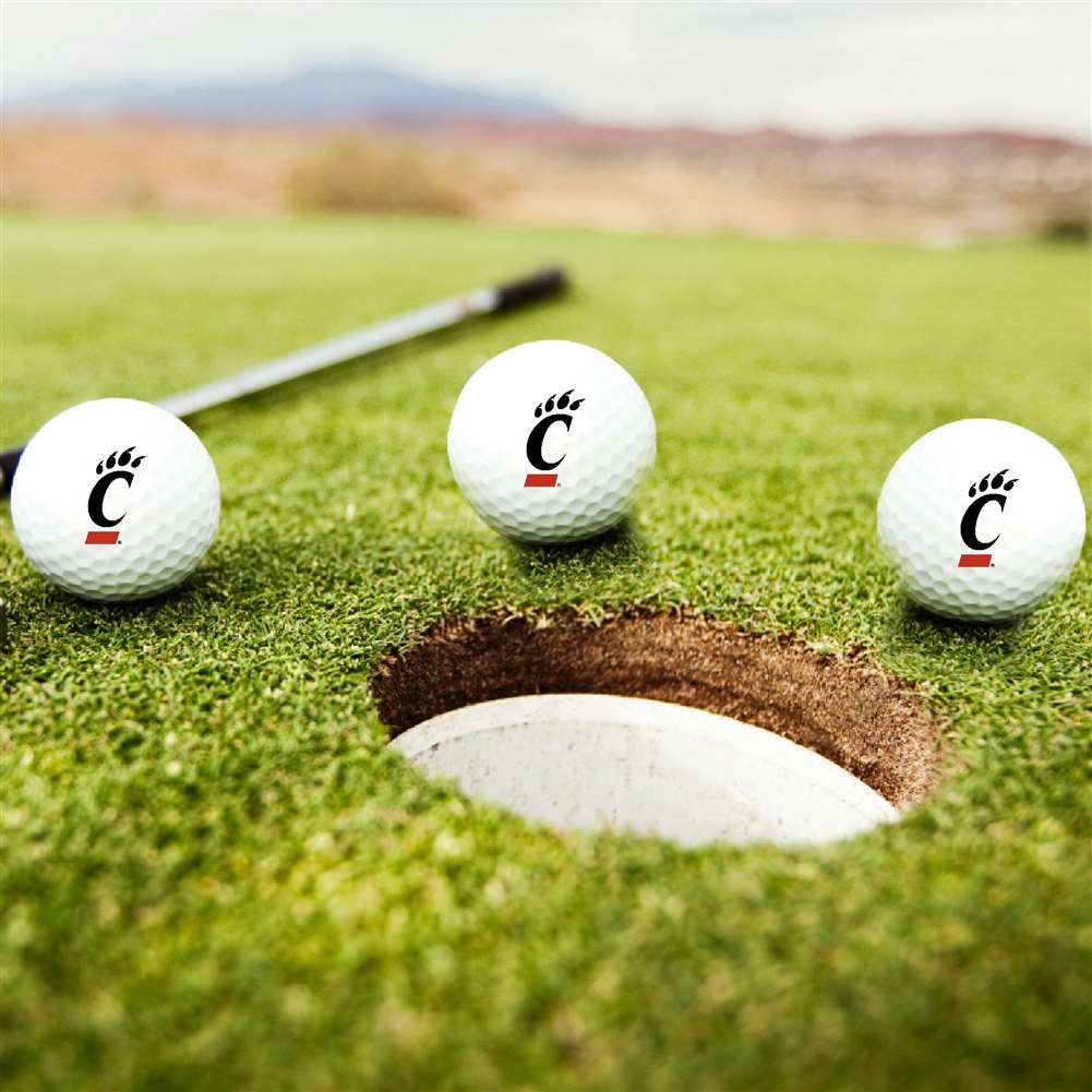 Cincinnati Bearcats Golf Balls, 3 Pack - image 1 of 1